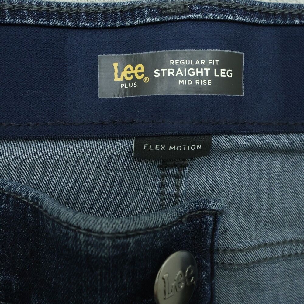 Lee Plus Jeans Women's Size 20W High-Rise Flex Straight Leg Denim 31" Inseam NWT - Picture 10 of 16